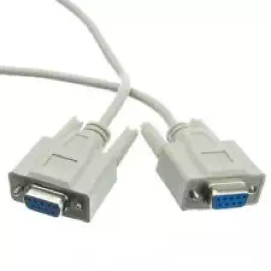 Refurbished DB9 Female to DB9 Female Serial Null Modem Cable 10D1 20206