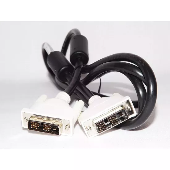 Refurbished HP 19pin 6ft DVI-M to DVI-M Black Cable 405520-001