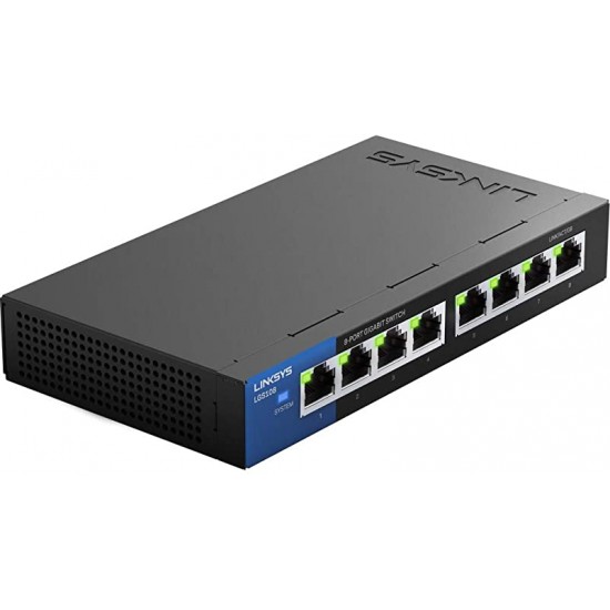 LinkSys 8-Port Business Desktop Gigabit Ethernet Switch LGS108
