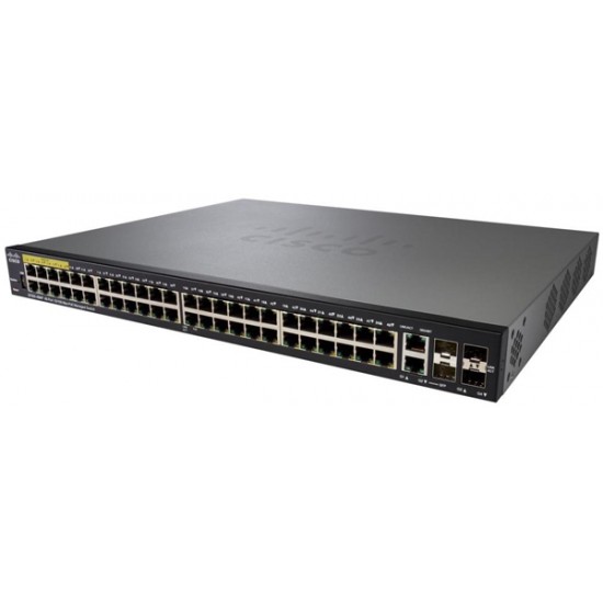 Cisco 48 Port 4 Gigabit Ethernet Port 10/100 PoE Managed Switch SF350-48P-K9 V03