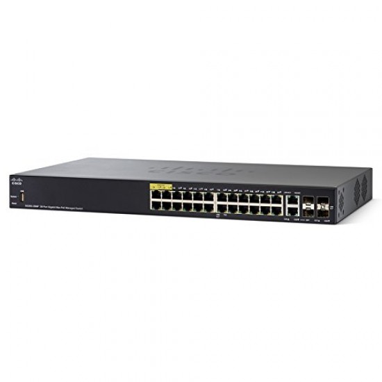 Cisco 28-Port Gigabit PoE+ Managed Switch SG300-28PP-K9 V04