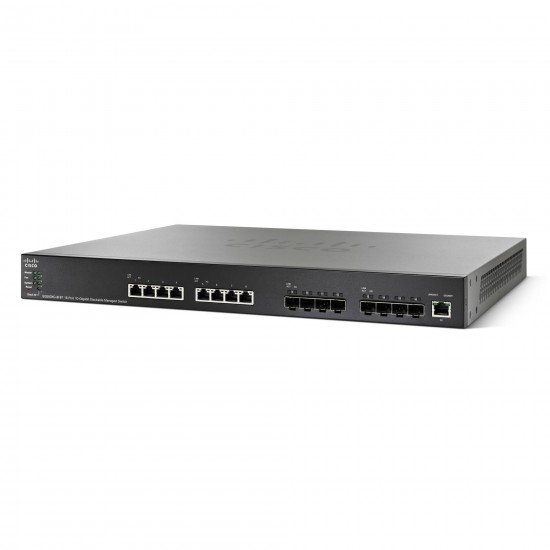 Cisco 16-Port 10-GbE Stackable Managed Switch SG500XG-8F8T-K9 V01