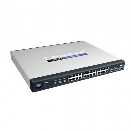 Linksys 24 Port 10/100/1000 Gigabit Switch With WebView SRW2024