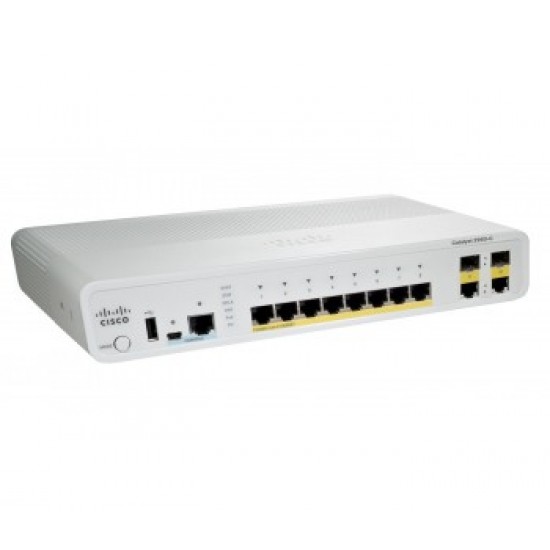 Cisco Catalyst 2960C 8-Port Fast Ethernet PoE Switch WS-C2960C-8PC-L V01