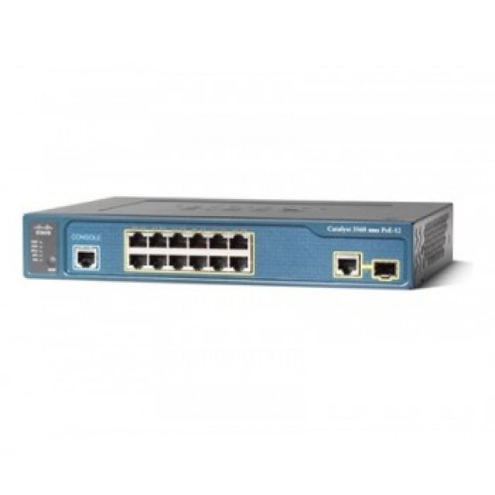 Cisco 3560 12-Port 10GBase Managed Switch WS-C3560-12PC-S