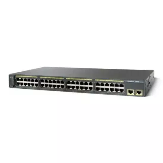 Refurbished Cisco Catalyst 2960 48Port Managed Switch Without SFP WS-C2960-48TT-L