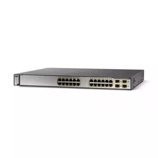 Refurbished Cisco Catalyst WS-C3750G-24TS-S 24Ports Managed Switch E-E011-03-1725(A)