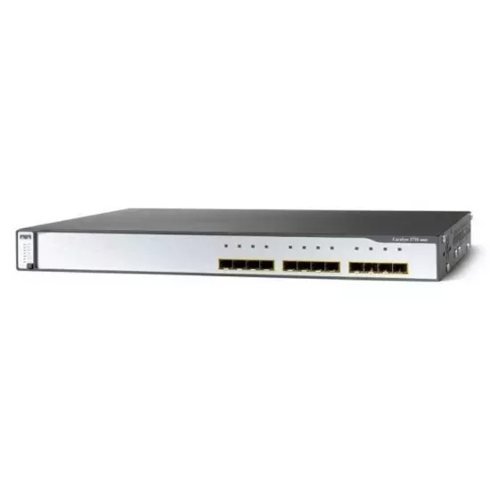 Refurbished Cisco WS-C3750G-12S-E V06 with Advanced IP Services Managed Switch