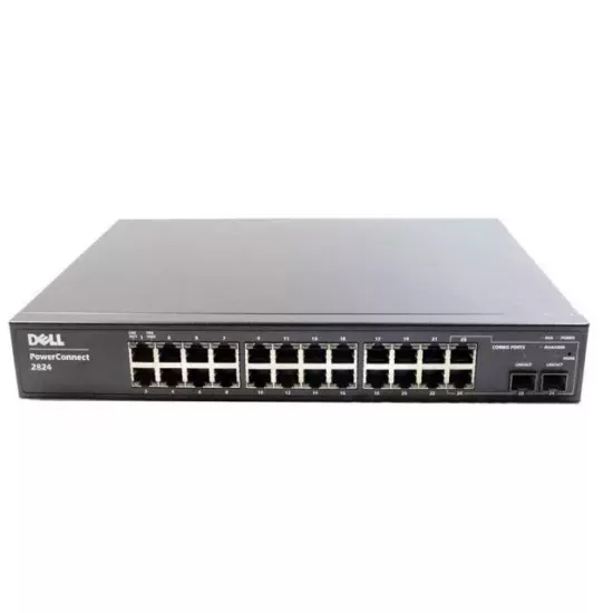 Refurbished Dell power connect 2824 24Port fast ethernet network switch 0F495K