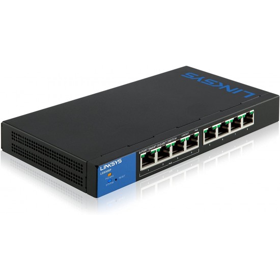 Linksys 8 Port Business Smart Gigabit PoE+ Managed Switch LGS308P-UK