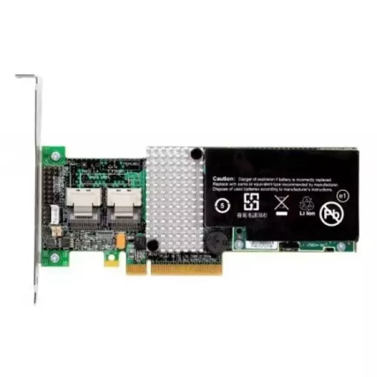Refurbished IBM Serveraid M5015 PCI-Express 2.0 X8 SAS SATA Raid Controller with Battery 68Y7332