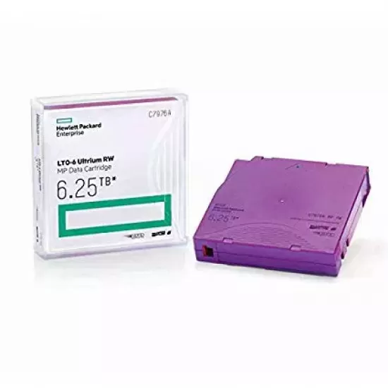 Refurbished HP LTO 6 Tape 2.5TB-6.25TB Data Cartridge C7976A