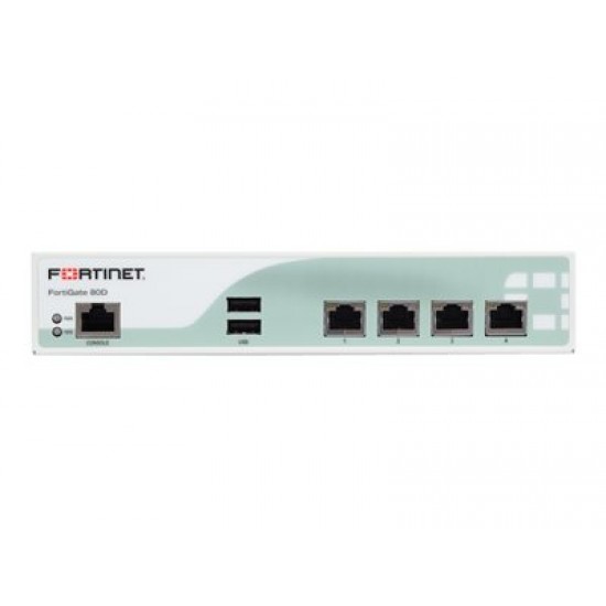 FORTINET INC Fortigate-80d 4x Ge Rj45 Ports 16GB Onboard Storage Max Managed Fortiaps FG-80D