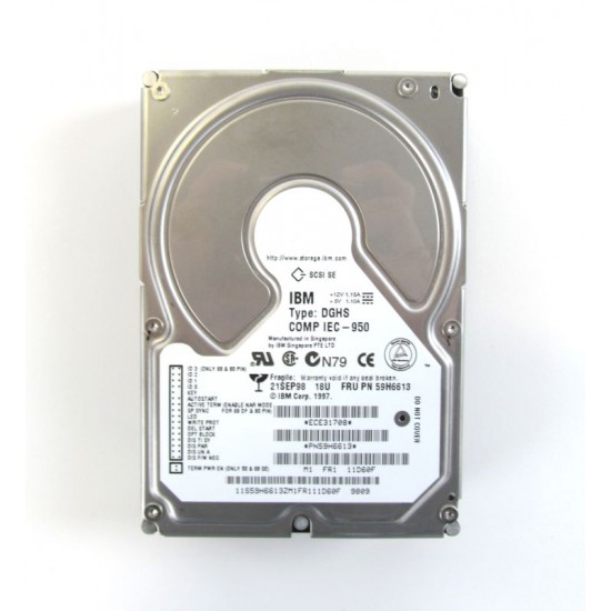 IBM 17.54GB 7.2K SCSI 3.5inch Hard Drive 59H6613