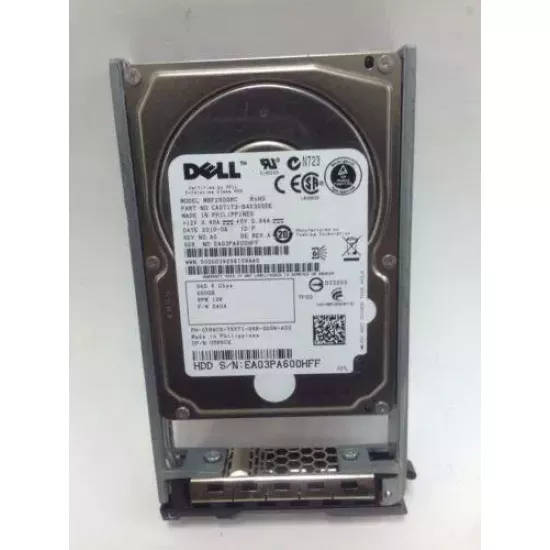Refurbished Dell 600GB 10K RPM 6G 2.5 Inch SAS HDD MBF2600RC