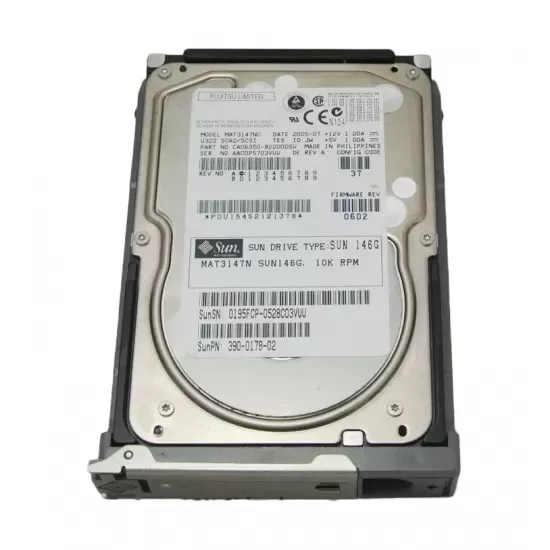 Refurbished Sun 146GB 10K RPM 3.5 Inch 80PIN SCSI HDD 390-0178-03