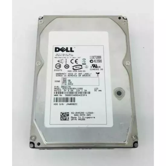 Refurbished Dell 300gb 15k rpm 6g 3.5 inch SAS Hard Disk Drive HUS156030VLS600 0B24494 0X150K