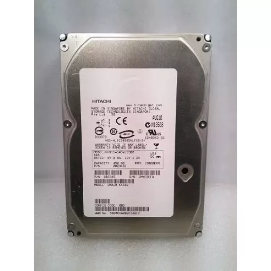 Refurbished Hitachi 450GB 15K RPM 3G 3.5 inch SAS HDD 0B23491 3276138-C