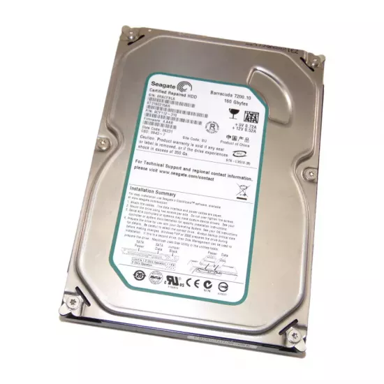 Refurbished Seagate 160GB 7.2K RPM 1.5g 3.5 Inch Server Hard Disk 9CY112-310