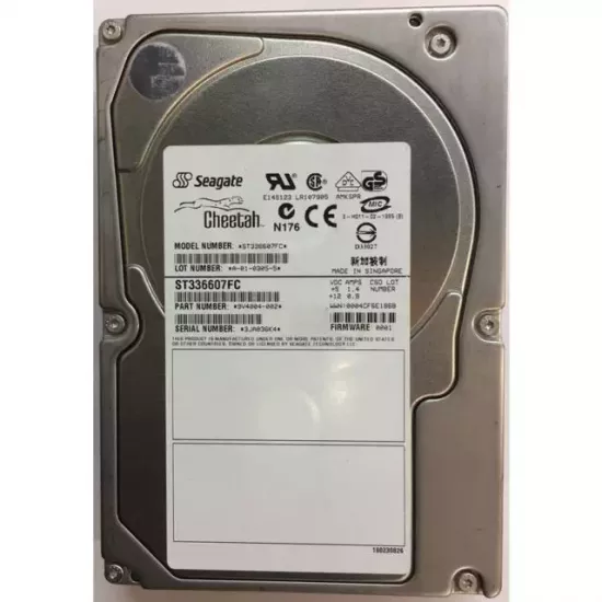 Refurbished Seagate 36gb 10k rpm 2g 3.5 inch fc hard disk 9V4004-002